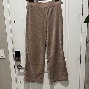 LOFT Tan Velour Track Pants